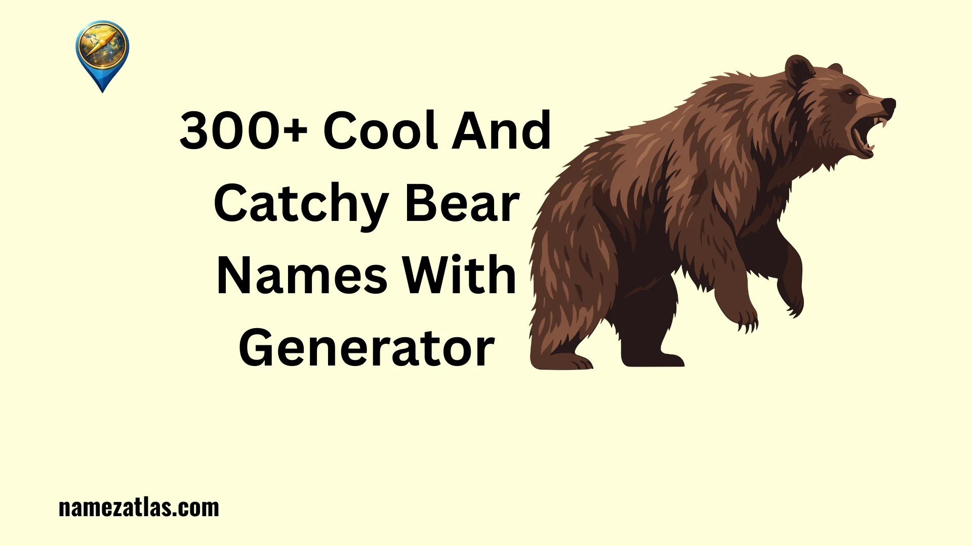 Cool And Catchy Bear Names With Generator