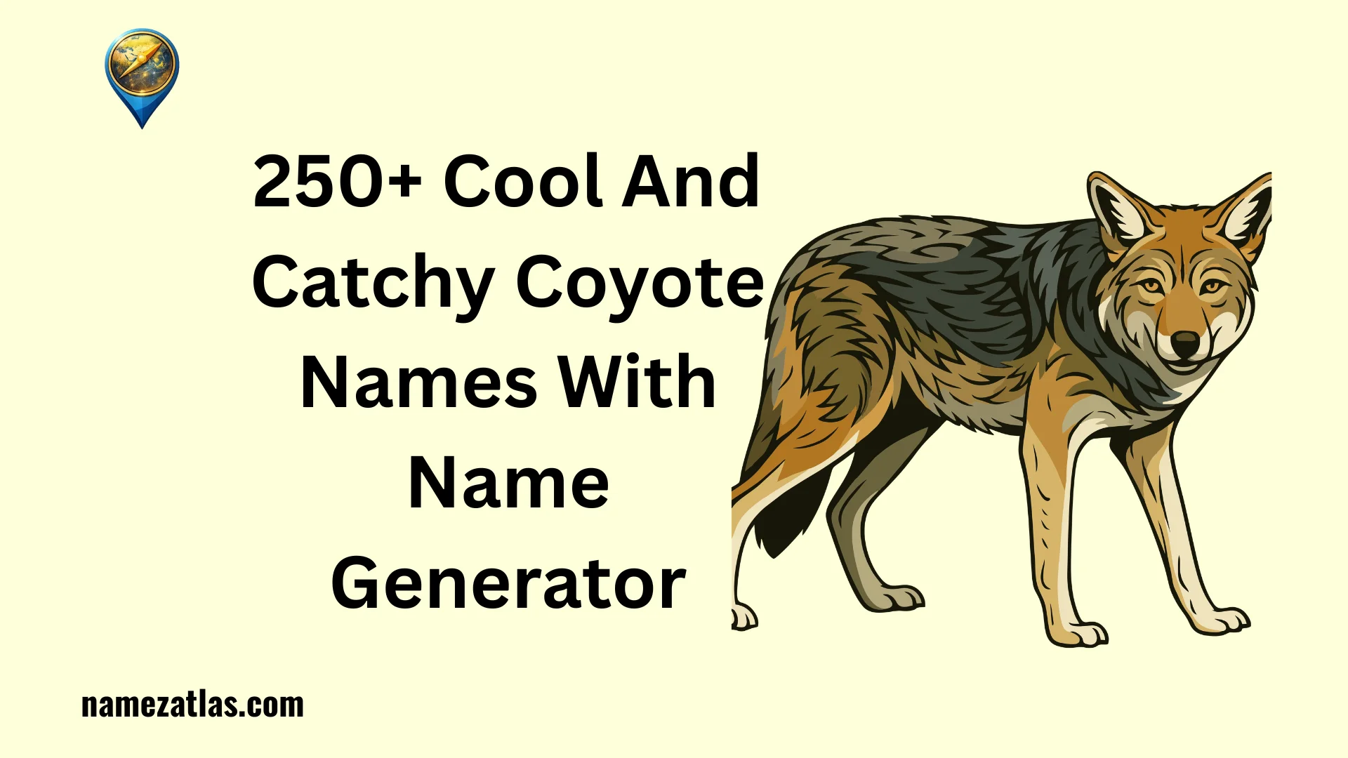 Cool And Catchy Coyote Names With Name Generator