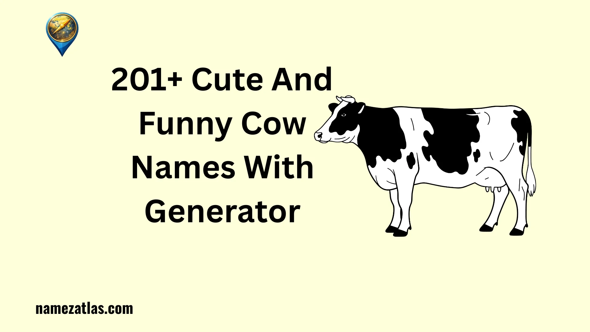Cute And Funny Cow Names With Generator