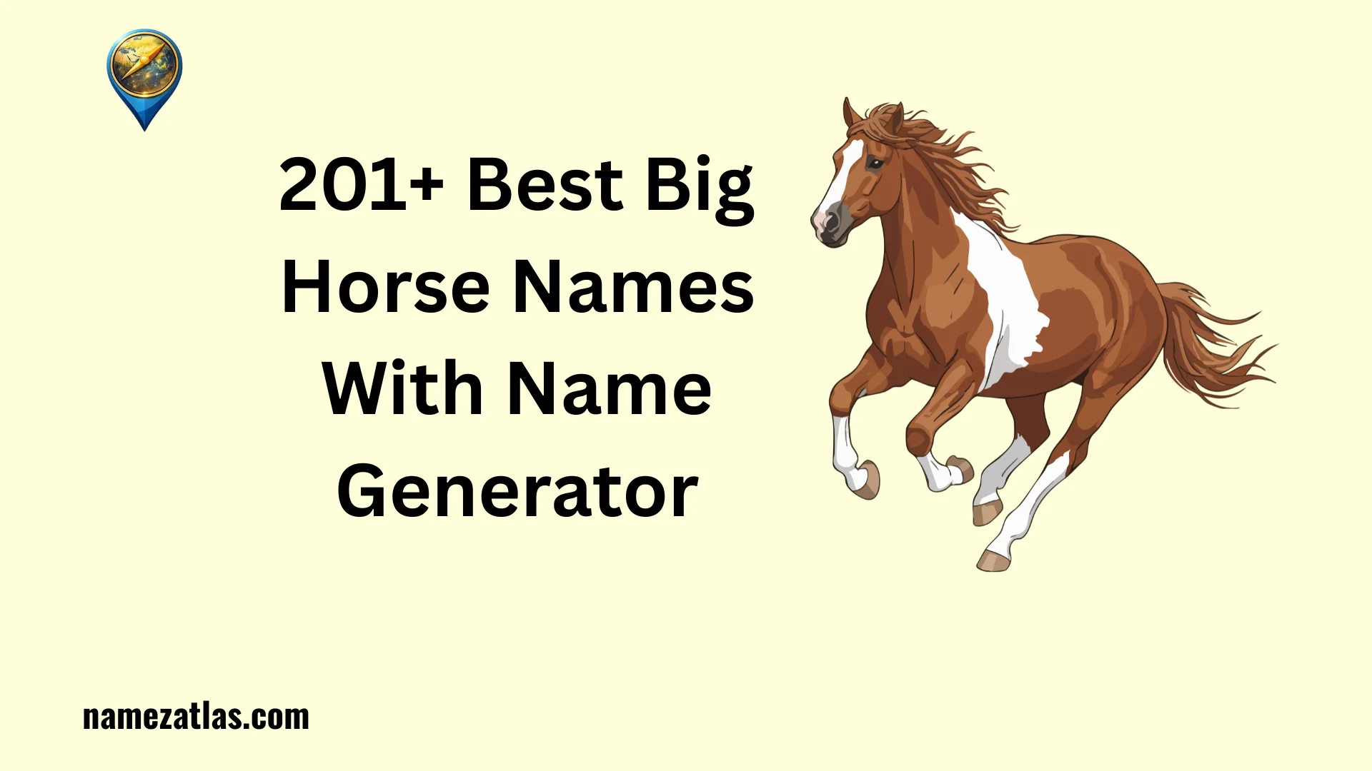 Best Big Horse Names With Name Generator