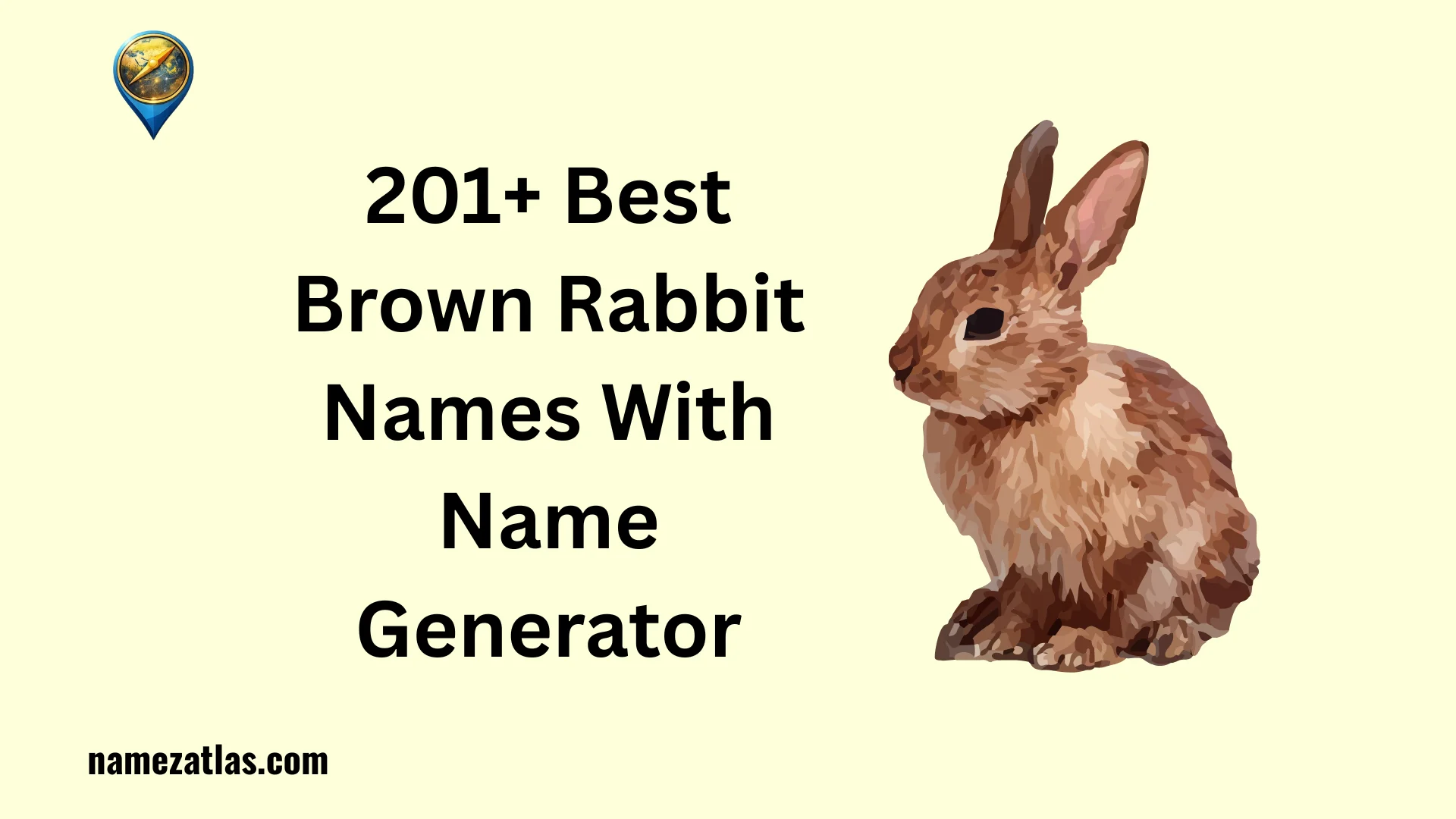 Best Brown Rabbit Names With Name Generator
