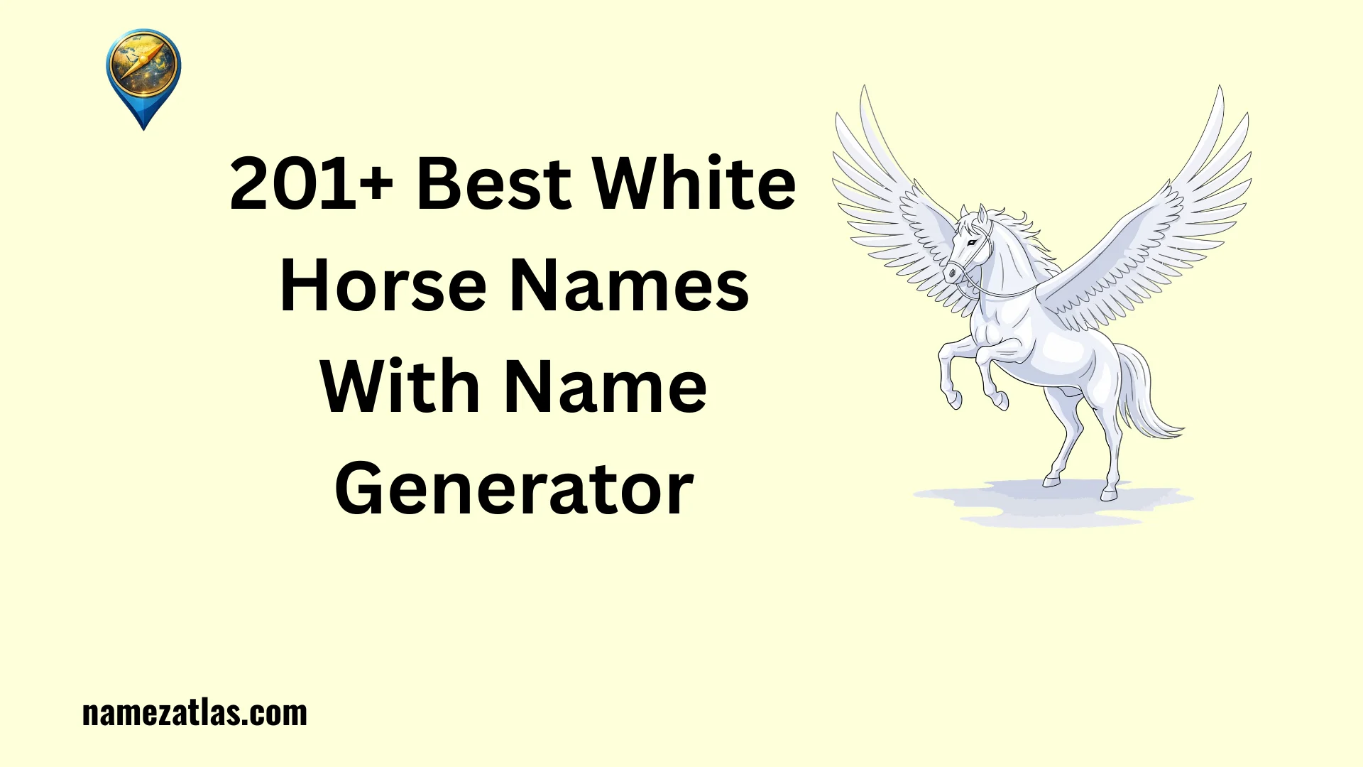 Best White Horse Names With Name Generator