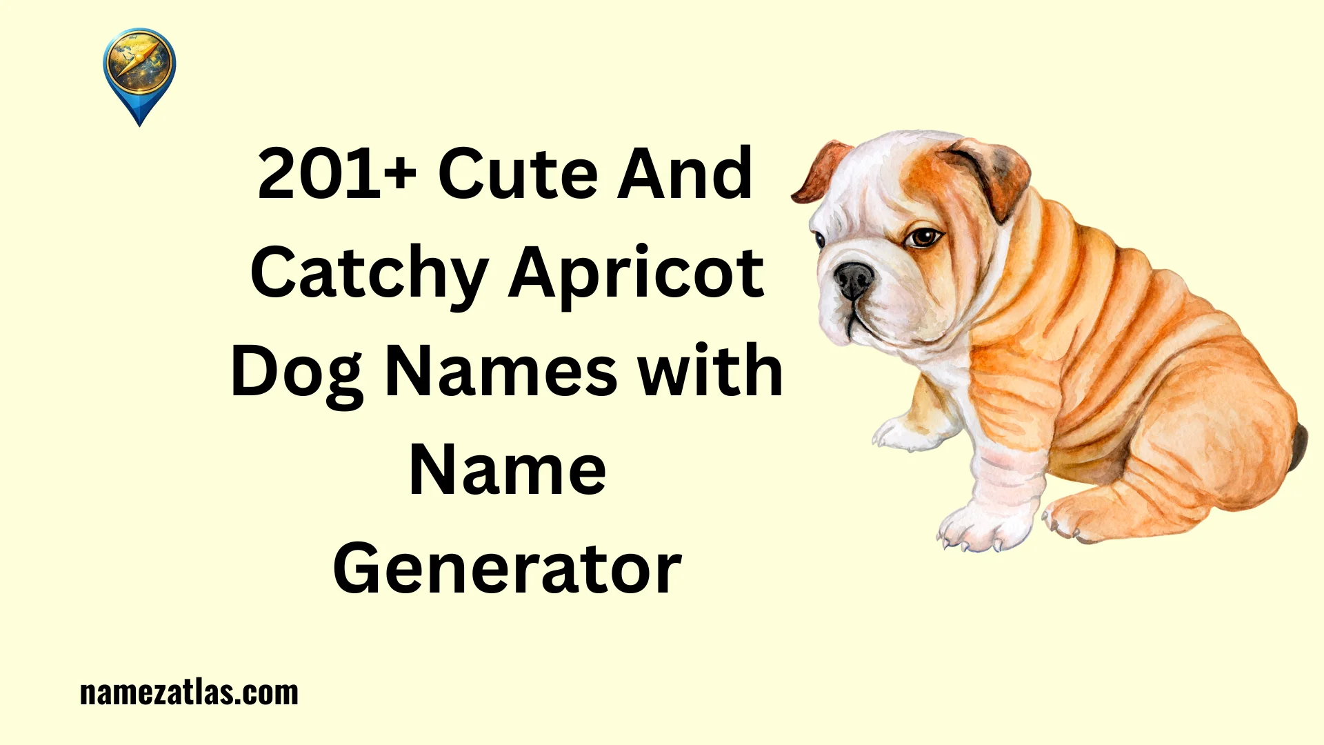 Cute And Catchy Apricot Dog Names with Name Generator