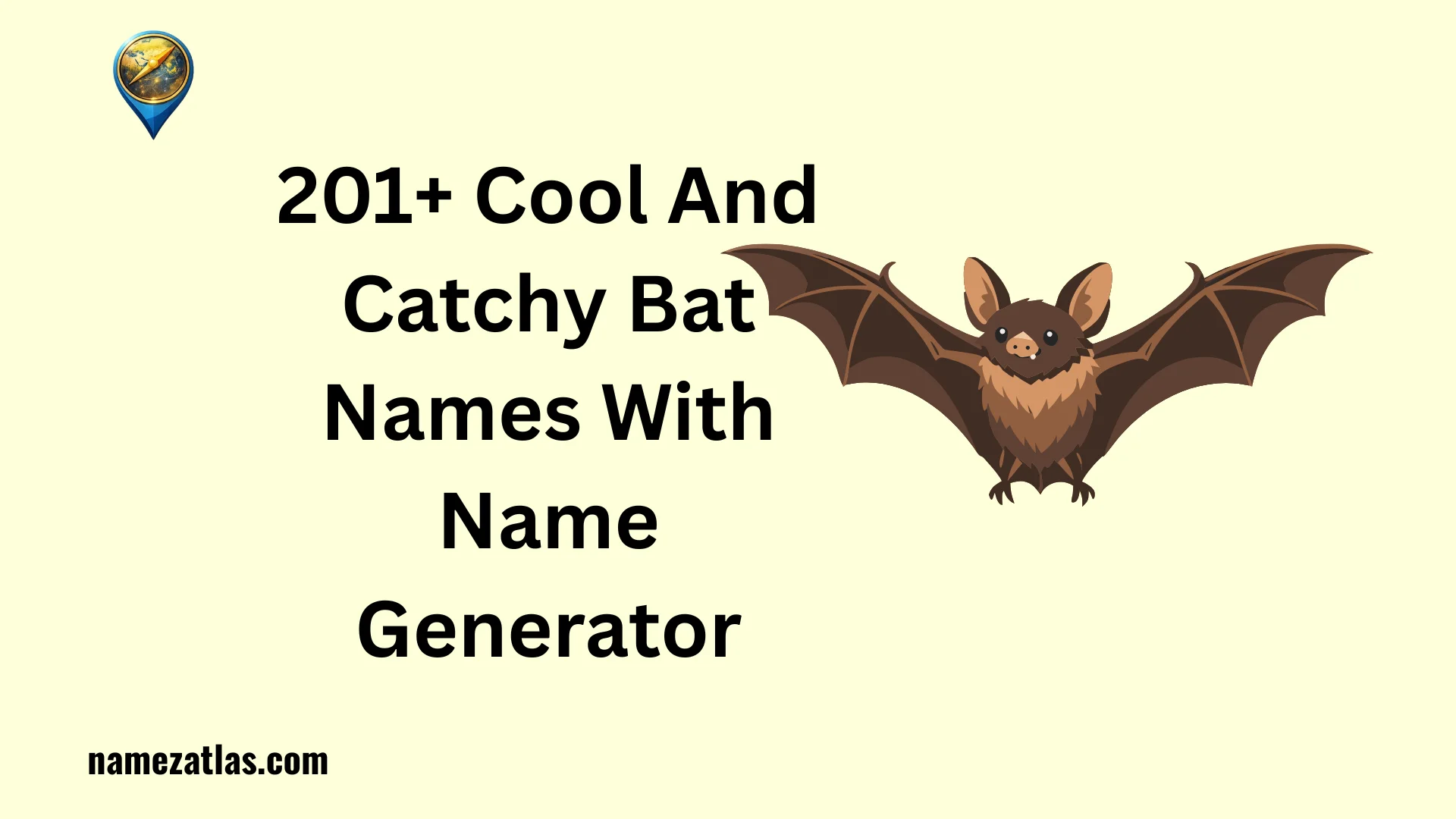 Cool And Catchy Bat Names With Name Generator