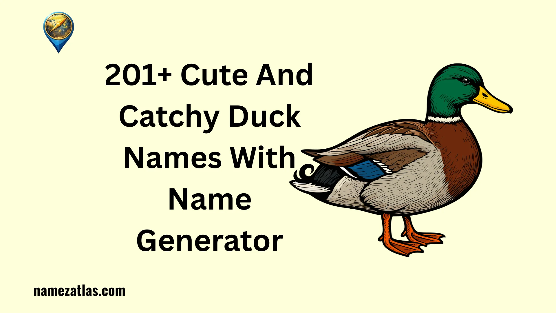 Cute And Catchy Duck Names With Name Generator
