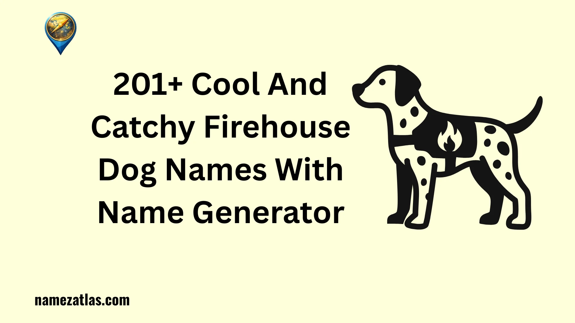 Cool And Catchy Firehouse Dog Names With Name Generator