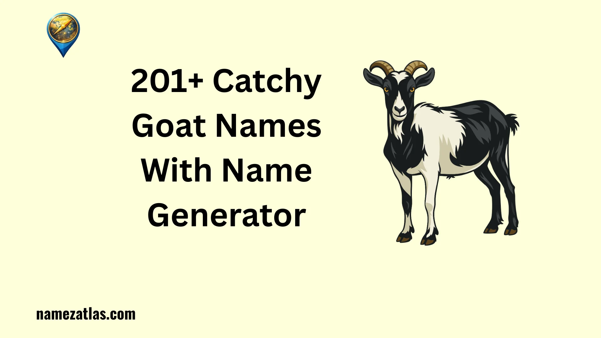 Catchy Goat Names With Name Generator