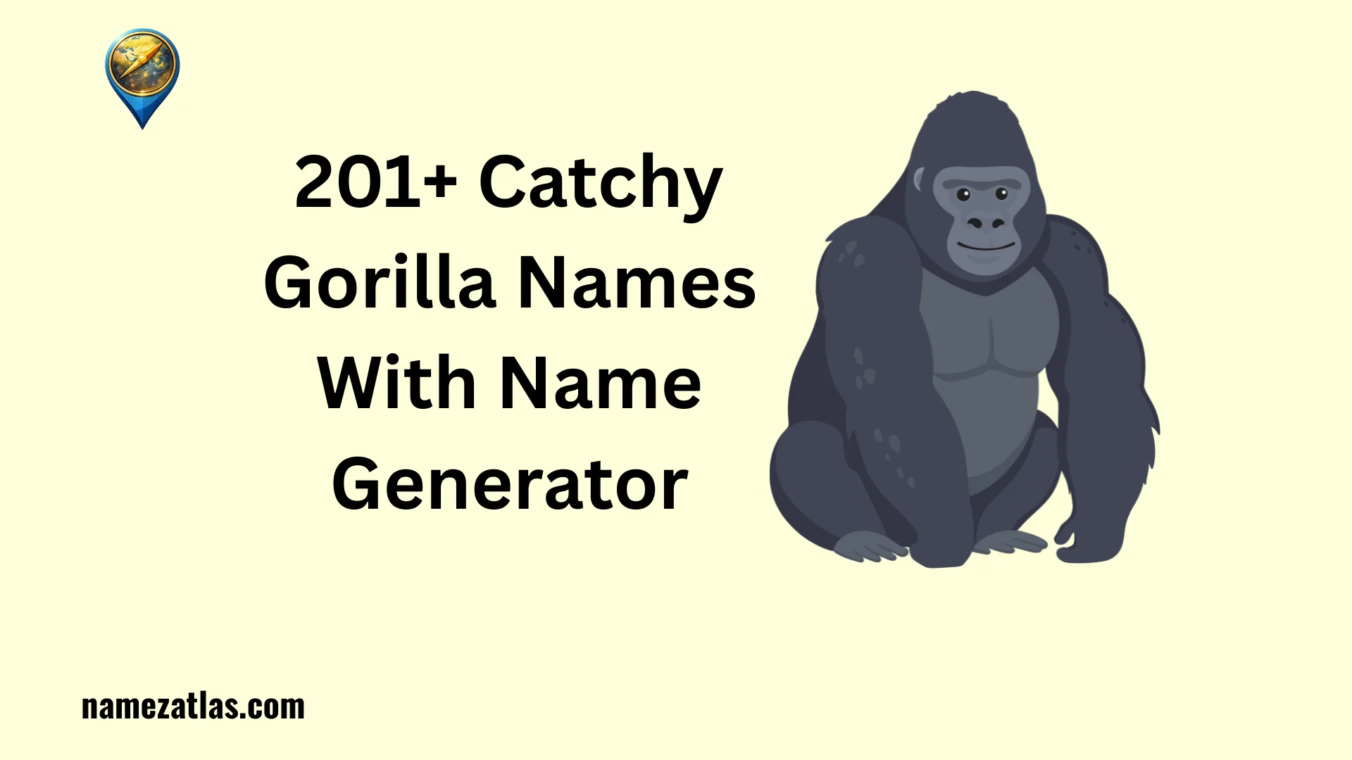 Catchy Gorilla Names With Name Generator