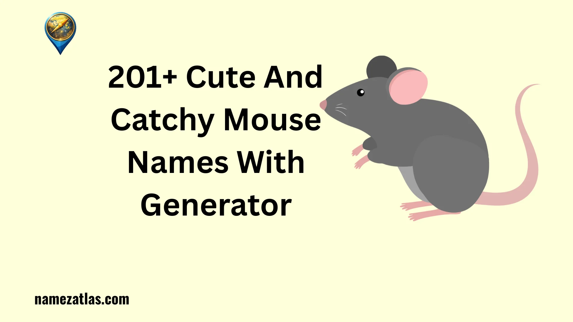 Cute And Catchy Mouse Names With Generator