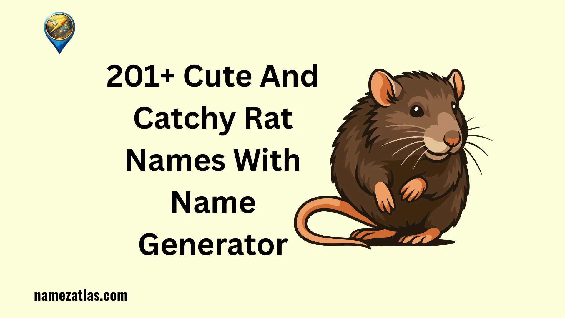 Cute And Catchy Rat Names With Name Generator