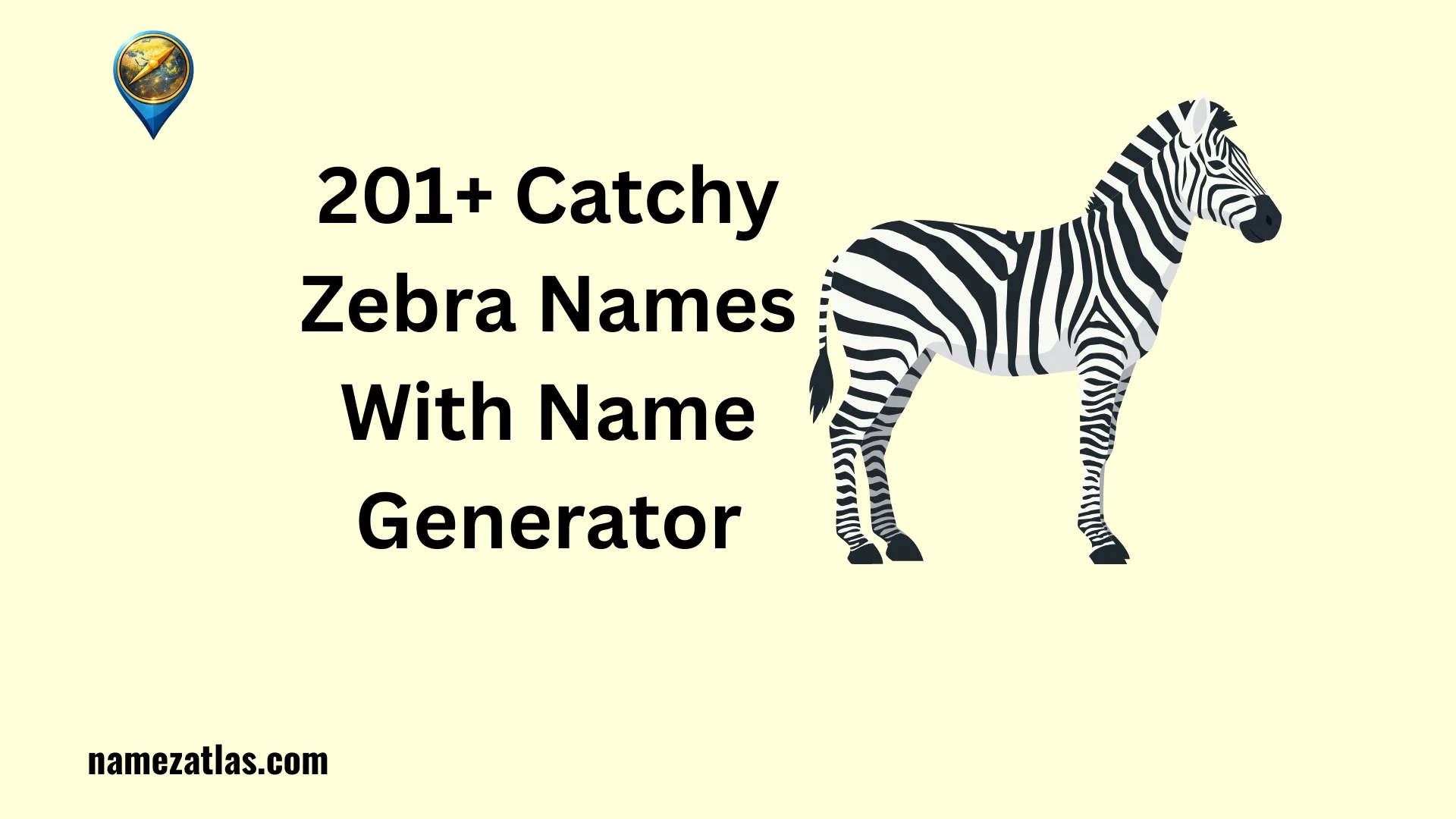Catchy Zebra Names With Name Generator