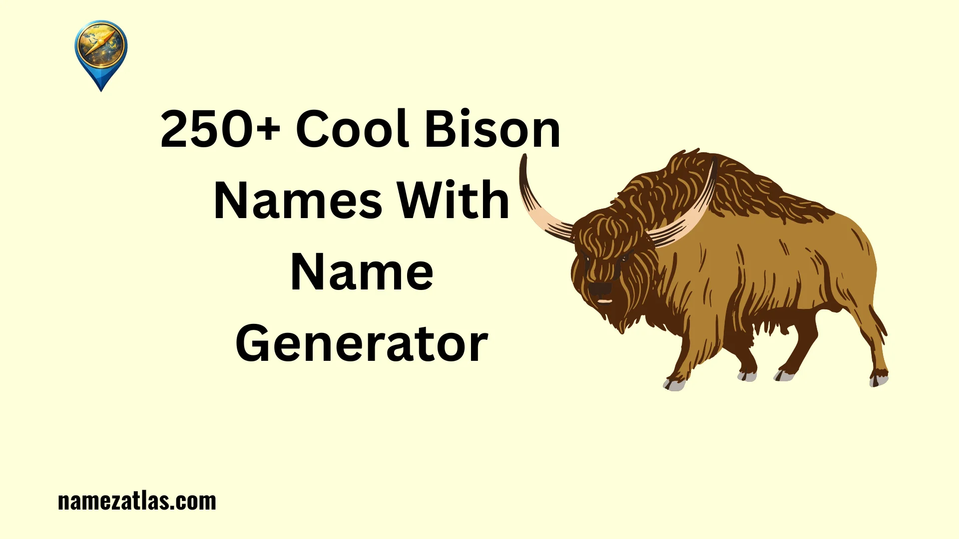 Cool Bison Names With Name Generator