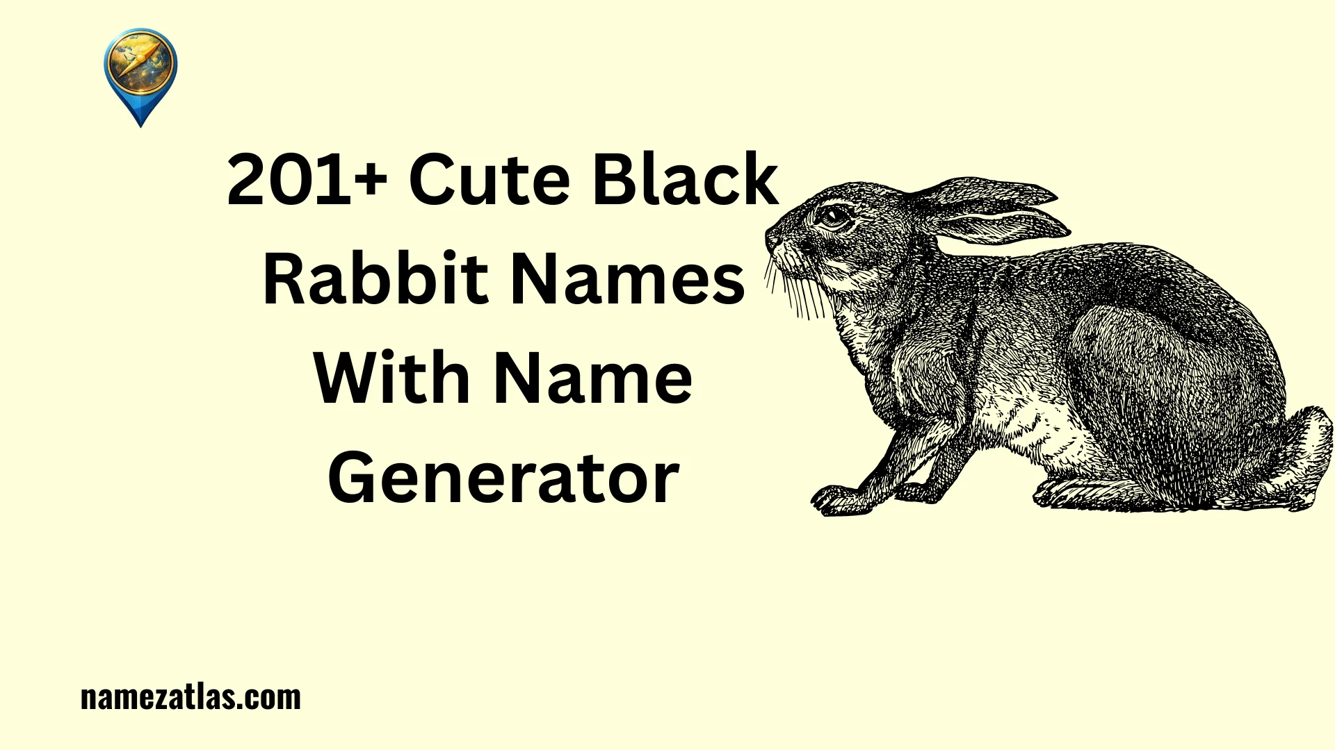Cute Black Rabbit Names With Name Generator