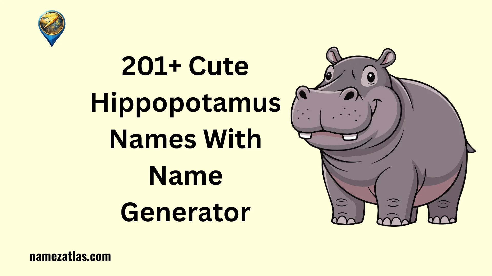 Cute Hippopotamus Names With Name Generator