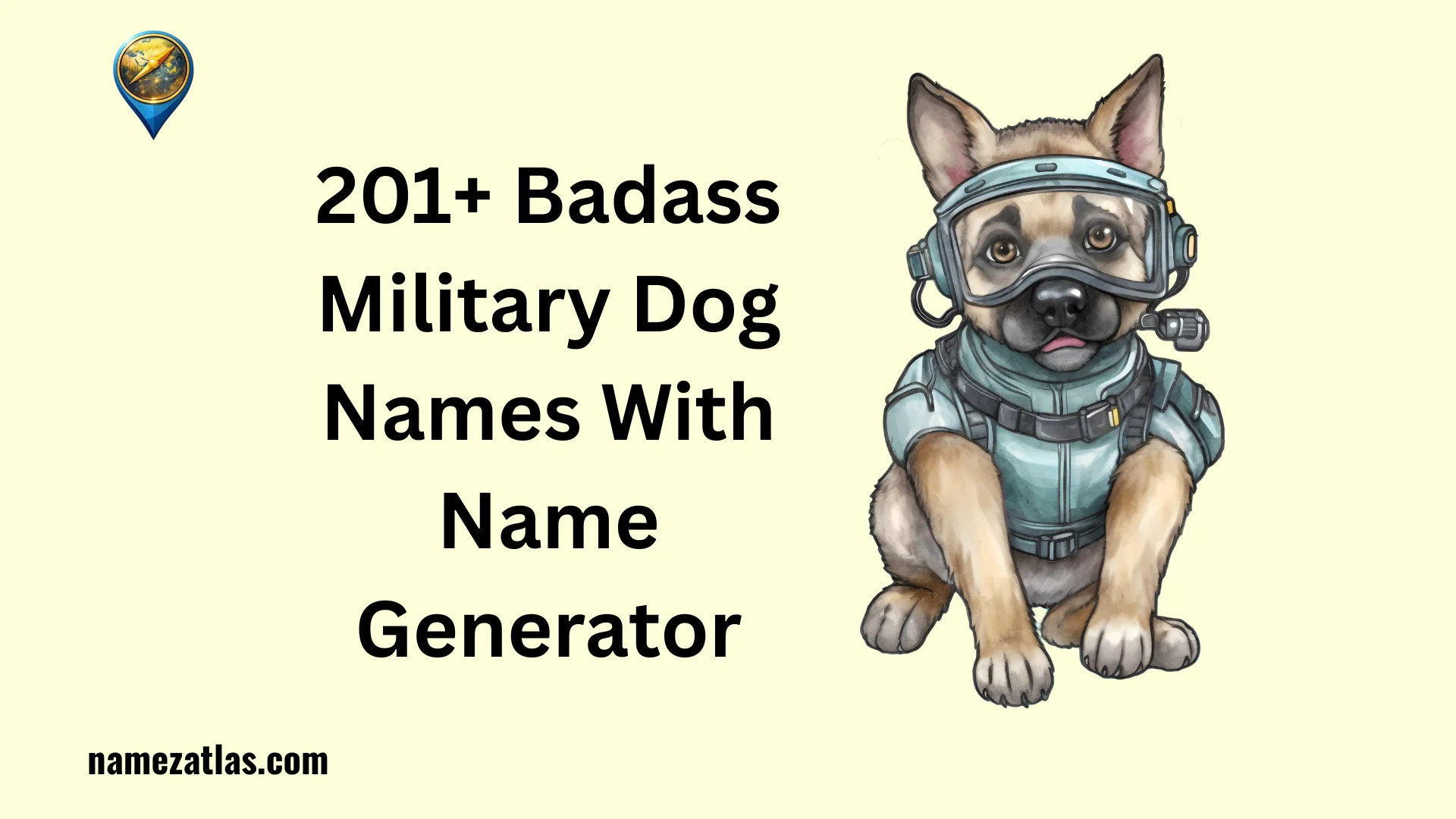 Badass Military Dog Names With Name Generator