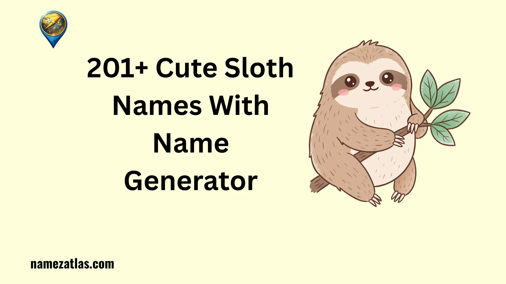Cute Sloth Names With Name Generator