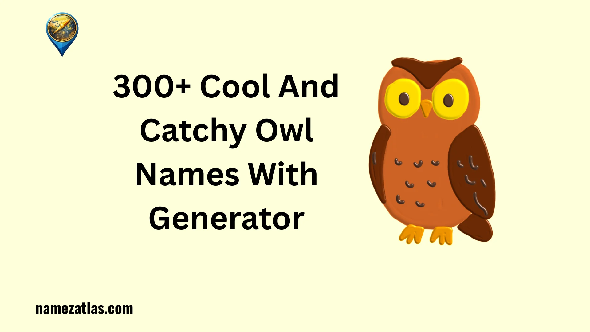 Cool And Catchy Owl Names With Generator