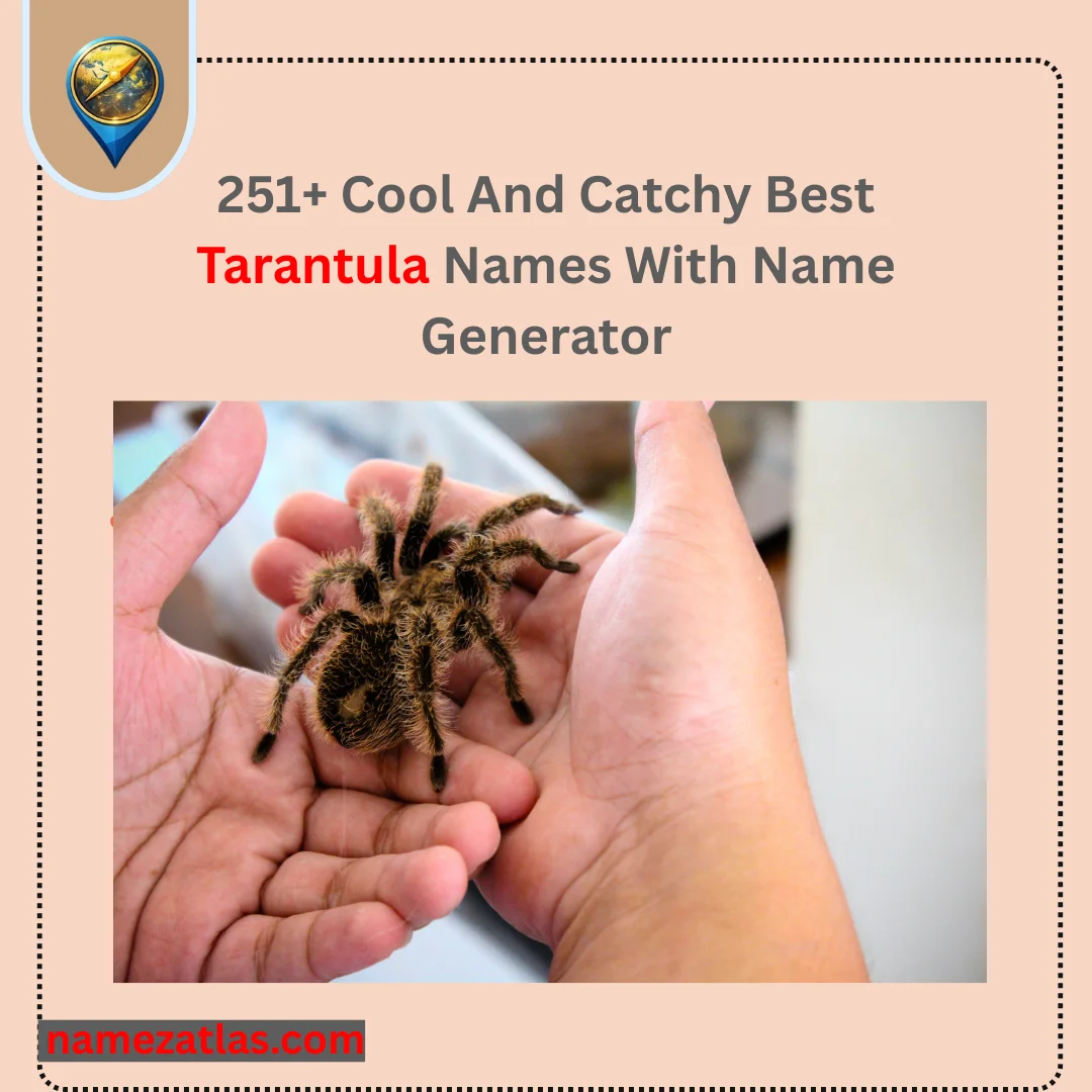 Cool And Catchy Best Tarantula Names With Name Generator