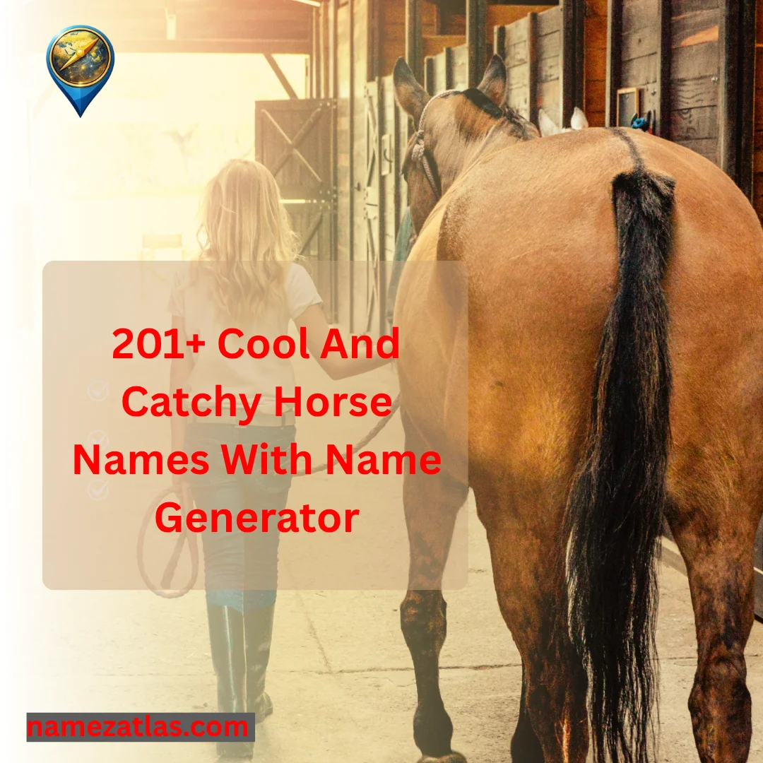 Cool And Catchy Horse Names With Name Generator