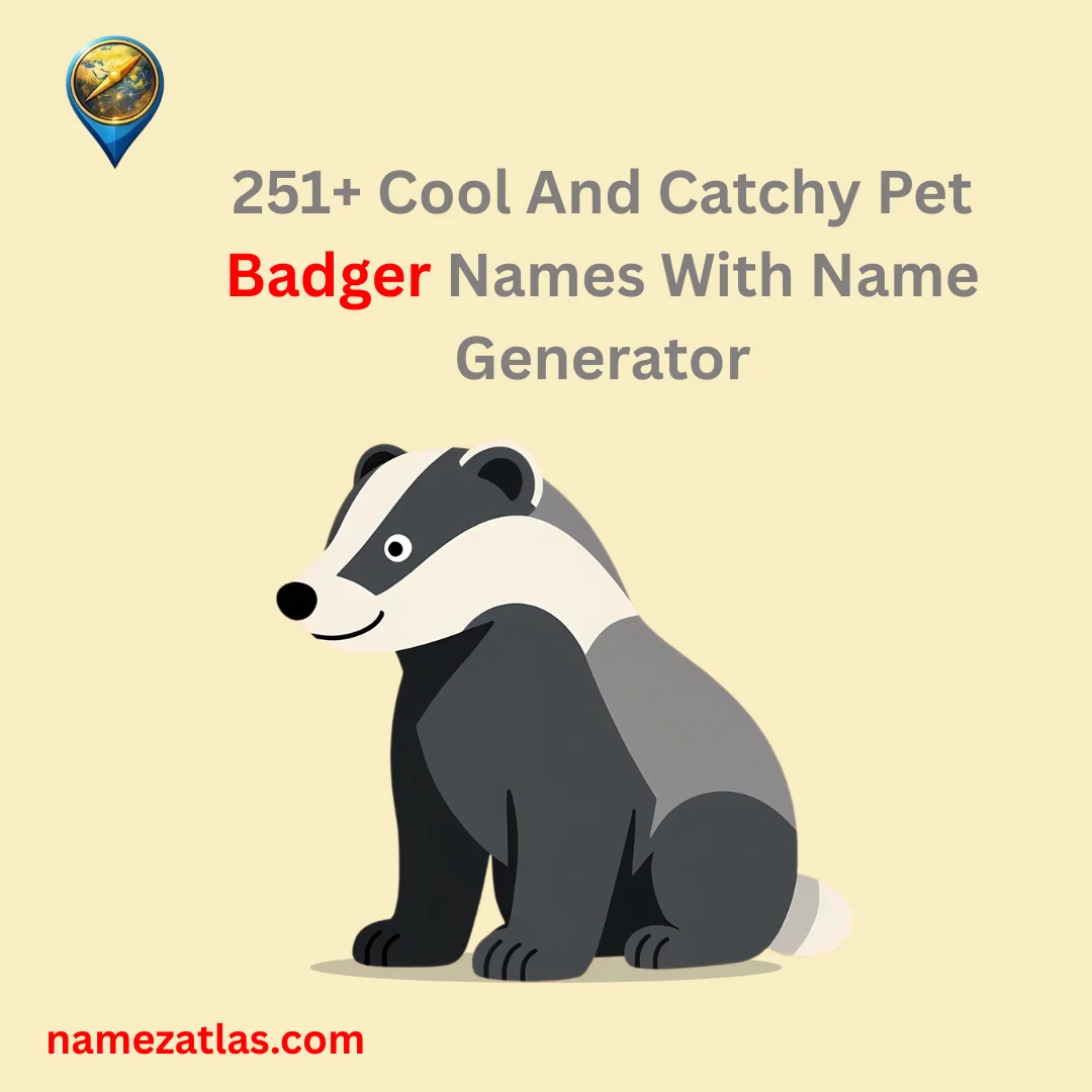 Cool And Catchy Pet Badger Names With Name Generator