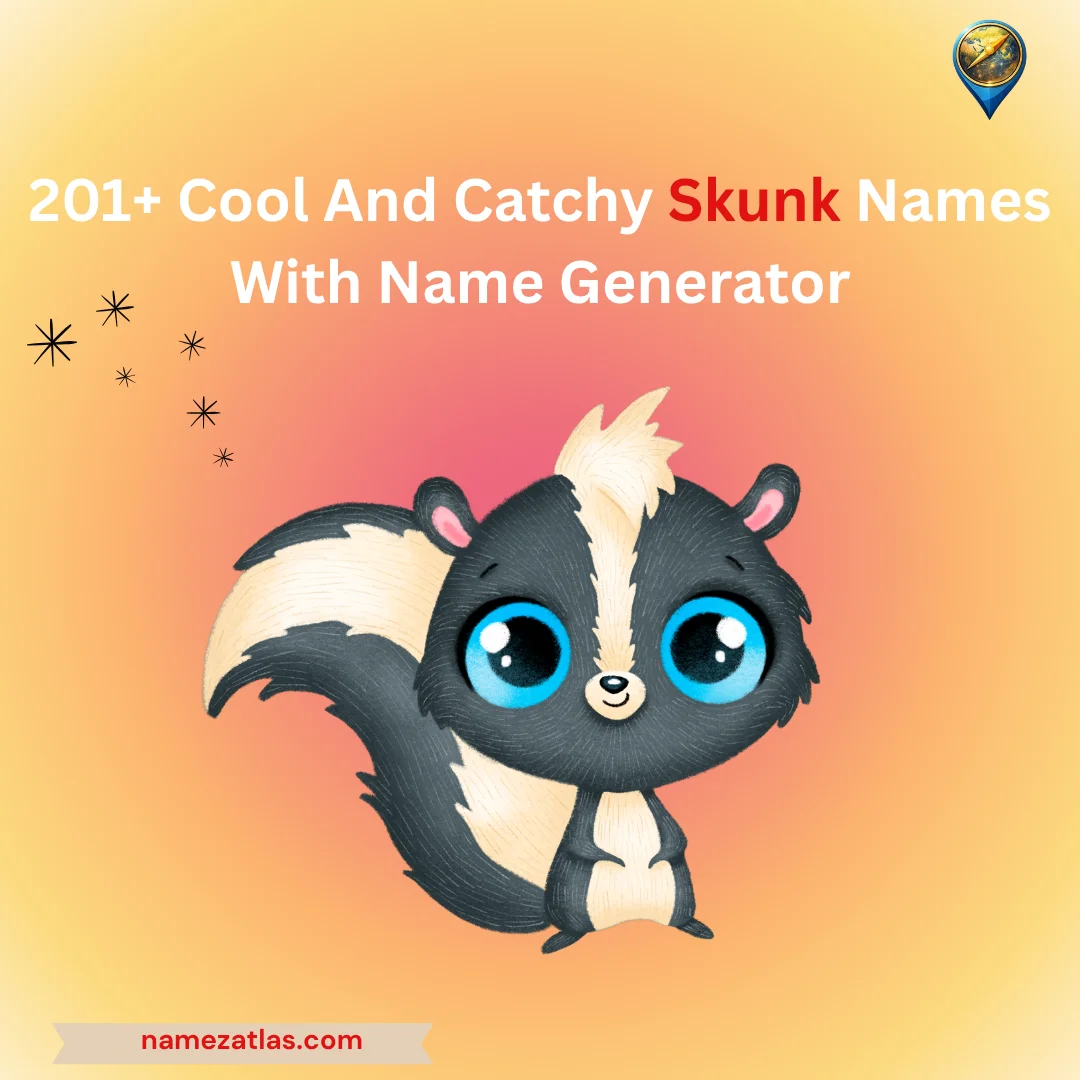 Cool And Catchy Skunk Names With Name Generator