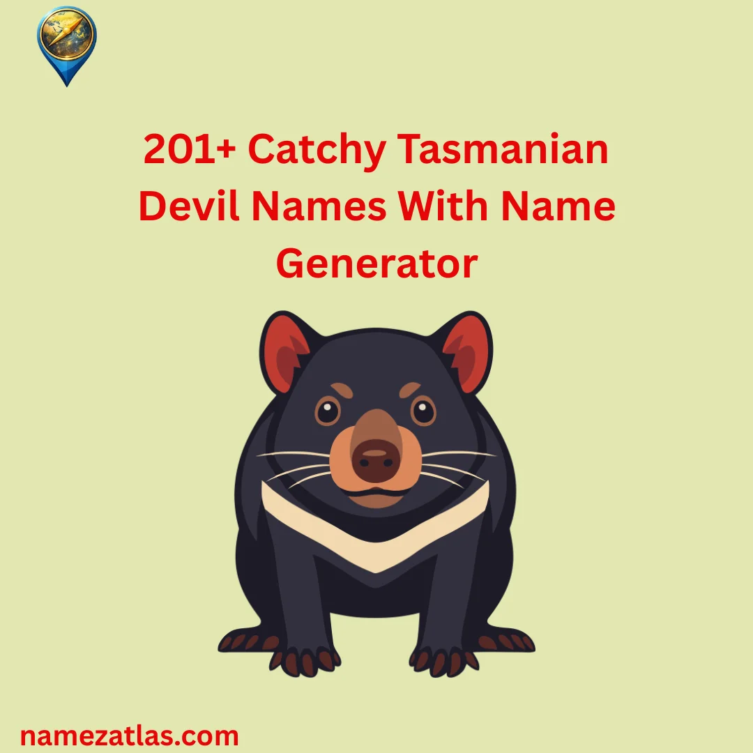 Catchy Tasmanian Devil Names With Name Generator