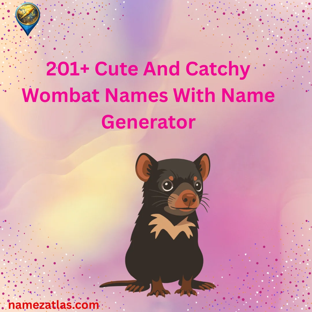 Cute And Catchy Wombat Names With Name Generator
