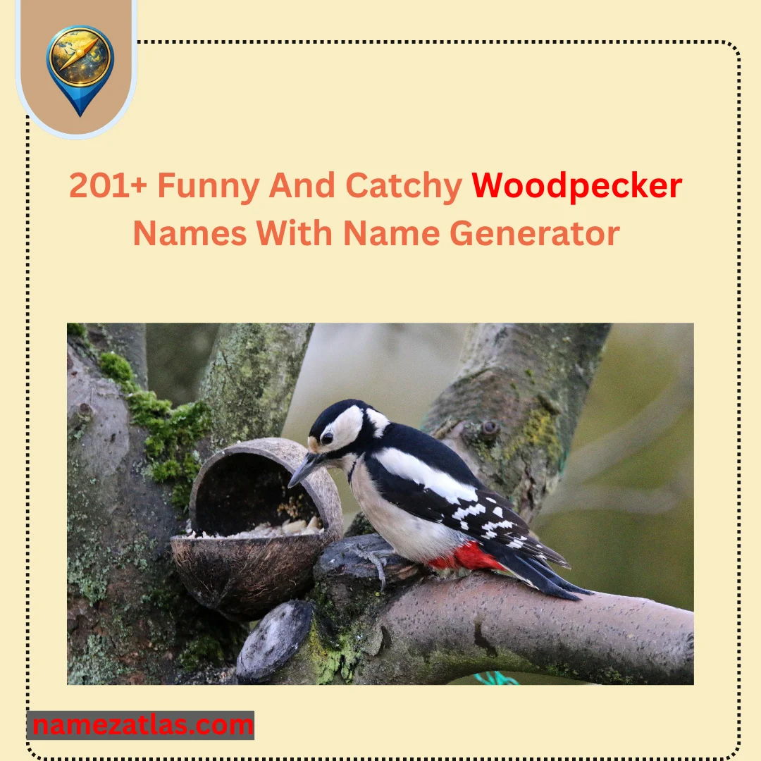 Funny And Catchy Woodpecker Names With Name Generator