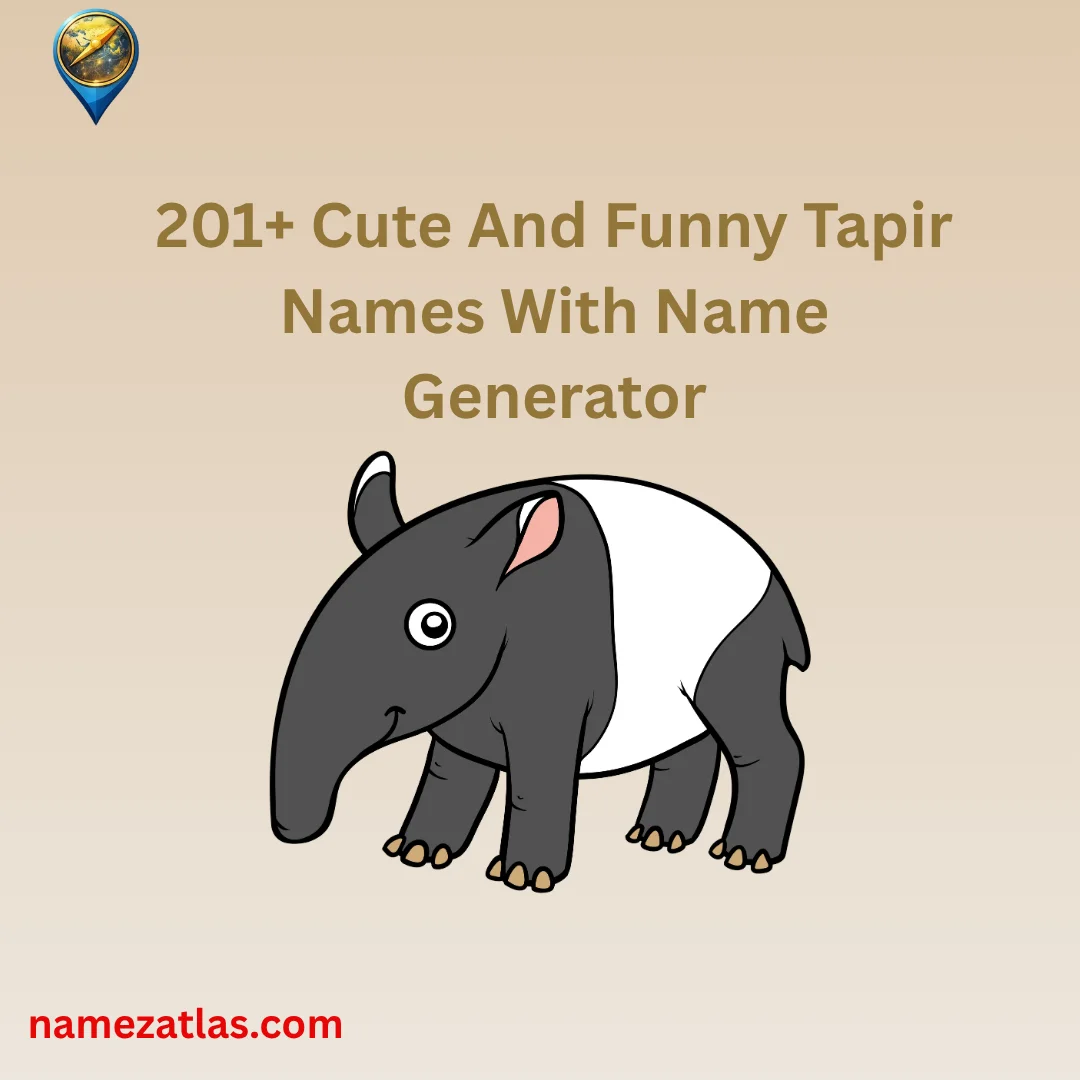 Cute And Funny Tapir Names With Name Generator