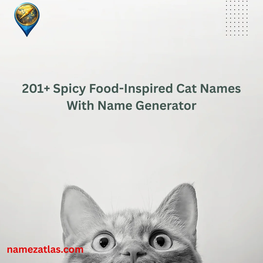 Spicy Food-Inspired Cat Names With Name Generator