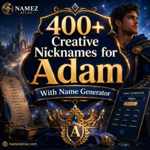 Creative Nicknames for Adam With Name Generator