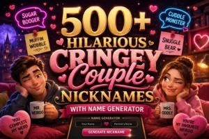 Hilarious Cringey Couple Nicknames With Name Generator