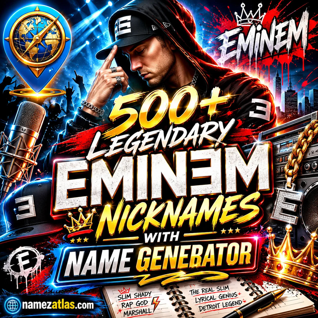 Legendary Eminem Nicknames With Name Generator