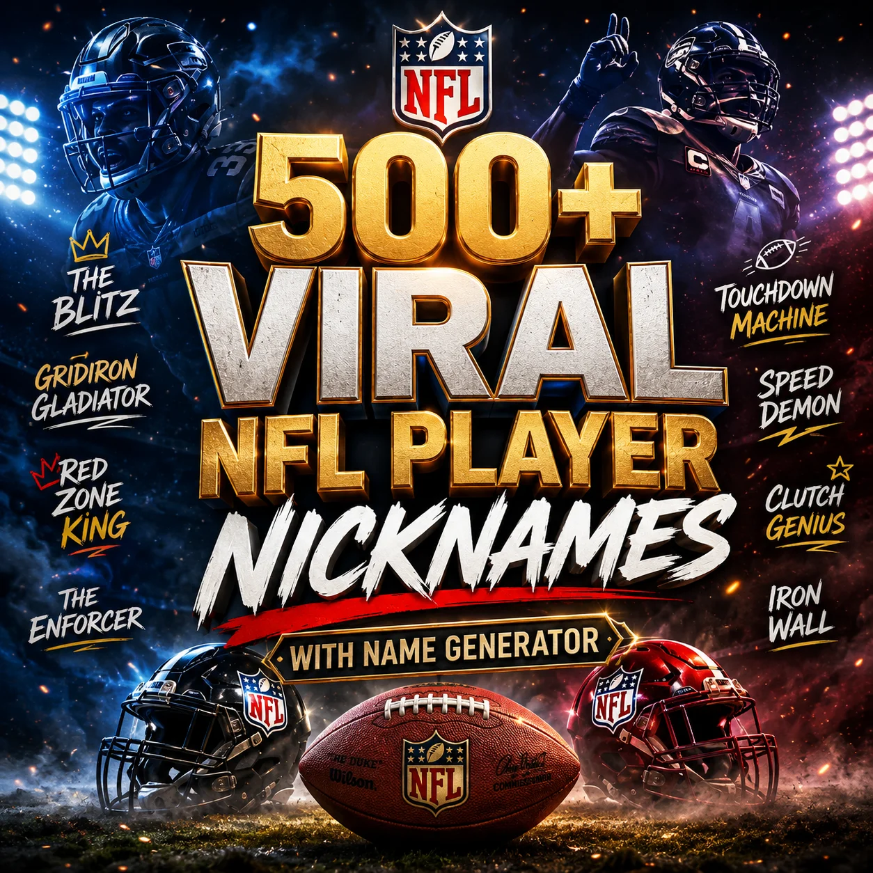 Viral NFL Player Nicknames With Name Generator